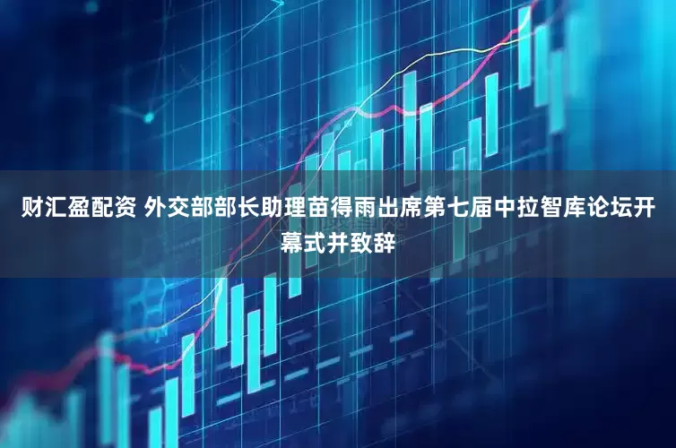 财汇盈配资 外交部部长助理苗得雨出席第七届中拉智库论坛开幕式并致辞
